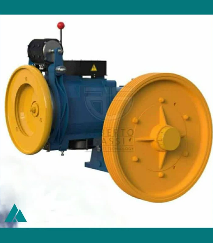 موتور گیرلس ساسی ایتالیا G400T2 VVVF توان 11.5KW سرعت 1m/s