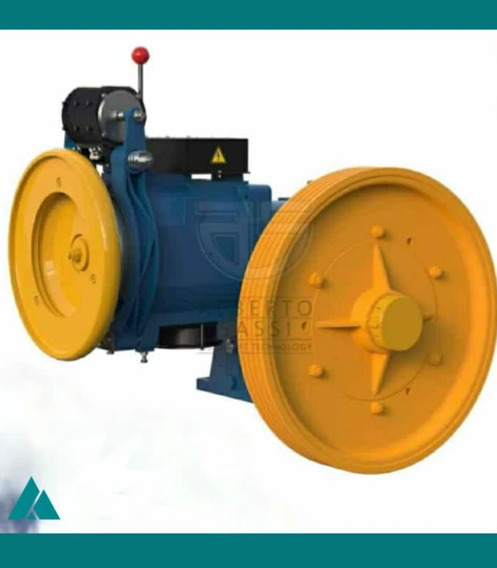 موتور گیرلس ساسی ایتالیا G400T1 VVVF توان 12.5KW سرعت 1.6m/s