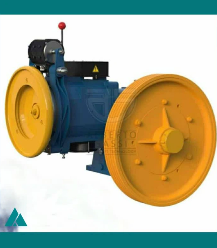 موتور گیرلس ساسی ایتالیا G300T2 VVVF توان 5.8KW سرعت 1m/s