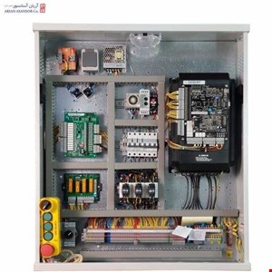 تابلو فرمان اریان اسانسور بلولایت 5.5کیلووات گیرلس پایه یو پی اس