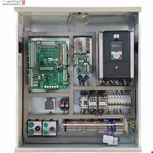 تابلو فرمان آریان آسانسور مدل HP ظرفیت ۷.۵ کیلووات گیرلس پرو با پایه UPS